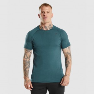Camiseta Gymshark Apex Perform Teal | 12COTXZDM