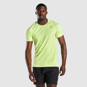 Camiseta Gymshark Apex Seamless Verde | 71MCNFZRU
