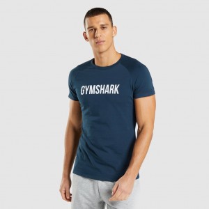 Camiseta Gymshark Apollo Azul Marino | 36BGWYLEI