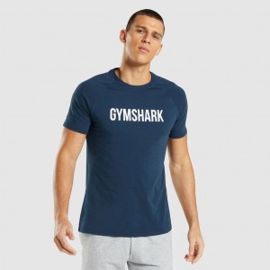 Camiseta Gymshark Apollo Azul Marino | 43QDSOBEY