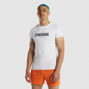 Camiseta Gymshark Apollo Blancas | 19JTNBEZI