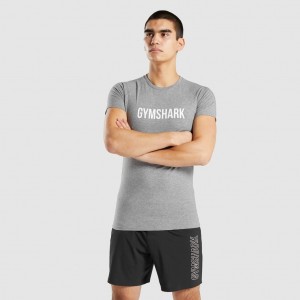 Camiseta Gymshark Apollo Charcoal Marl | 71RCEKGIF