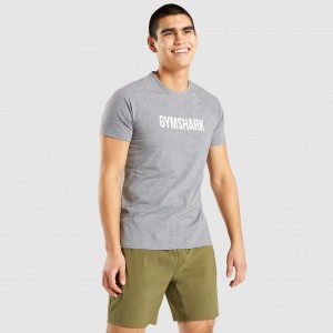 Camiseta Gymshark Apollo Charcoal Marl | 05EUTKROS