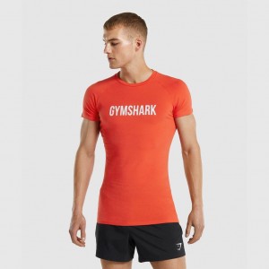 Camiseta Gymshark Apollo Naranjas | 05HSENJTG