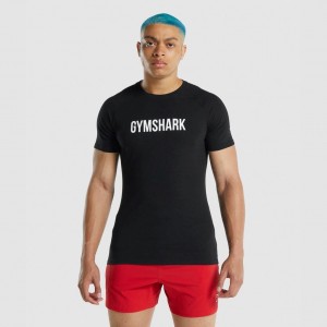 Camiseta Gymshark Apollo Negras | 32JEQLSRP