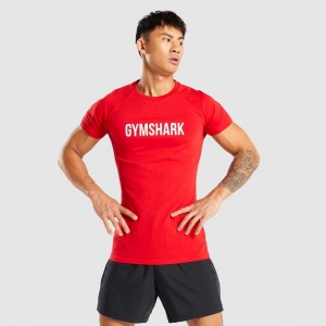Camiseta Gymshark Apollo Rojas | 80CYTXZMI