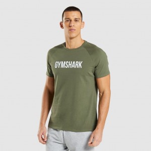 Camiseta Gymshark Apollo Verde Oliva | 04RGLPVSI