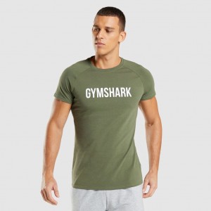 Camiseta Gymshark Apollo Verde Oliva | 32EUQJYLM