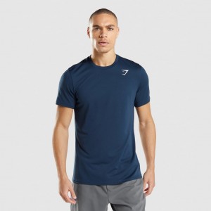 Camiseta Gymshark Arrival Azul Marino | 23NYRUZQV