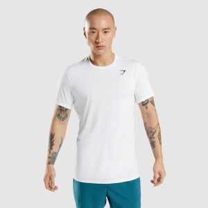 Camiseta Gymshark Arrival Blancas | 10FUCNDTY