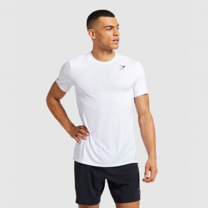 Camiseta Gymshark Arrival Blancas | 92TRSWLUY