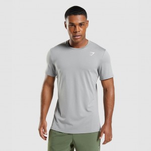 Camiseta Gymshark Arrival Gris | 98UXDGYKS