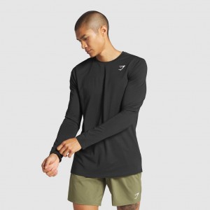 Camiseta Gymshark Arrival Long Sleeve Negras | 78YQNMZWF