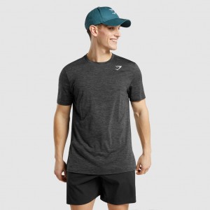 Camiseta Gymshark Arrival Marl Negras | 90NCQALIV
