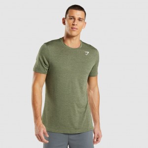 Camiseta Gymshark Arrival Marl Verde Oliva Verde Oliva | 30YJXAFQC