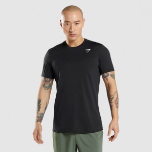 Camiseta Gymshark Arrival Negras | 26OCPQKGZ