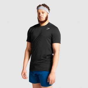 Camiseta Gymshark Arrival Negras | 48WGDTEOL