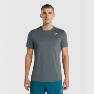 Camiseta Gymshark Arrival Regular Fit Charcoal | 83PSAXITH