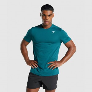 Camiseta Gymshark Arrival Regular Fit Teal | 37BLTKXUR