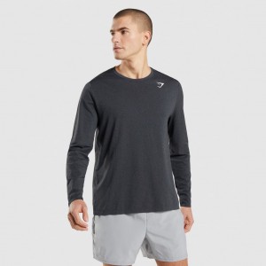 Camiseta Gymshark Arrival Seamless Long Sleeve Negras | 03MZEJWLI