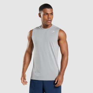 Camiseta Gymshark Arrival Sin Manga Gris | 91VQOPJFA