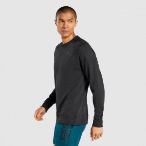 Camiseta Gymshark Bold Crew Negras | 52OPIDSCG