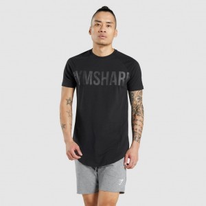 Camiseta Gymshark Bold Negras Negras | 79TMISJHN