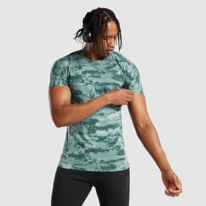 Camiseta Gymshark Chalk Verde Claro | 70QSCZONG
