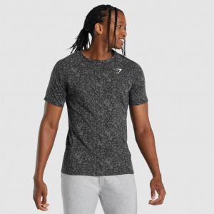 Camiseta Gymshark Critical 2.0 Charcoal Print | 27JCMBFXD