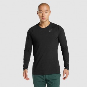 Camiseta Gymshark Critical 2.0 Long Sleeve Negras | 62MGFXPUV