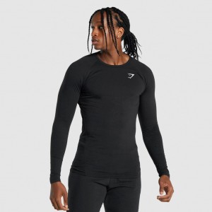 Camiseta Gymshark Critical 2.0 Long Sleeve Negras | 12FGLZUQB