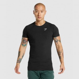 Camiseta Gymshark Critical 2.0 Negras | 07XGAZCVK