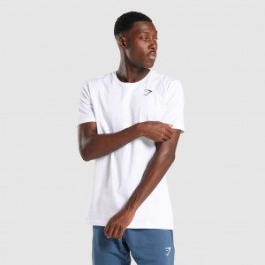 Camiseta Gymshark Critical Blancas | 73JWTQGPN