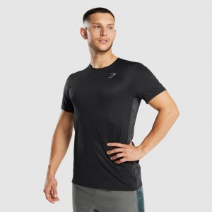 Camiseta Gymshark Deporte Negras | 27RKDVXHG