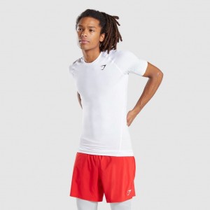 Camiseta Gymshark Element Baselayer Blancas | 89CXFUSJZ