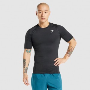 Camiseta Gymshark Element Baselayer Negras | 46ILFKABO