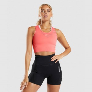 Camiseta Gymshark Energy Seamless Crop Rosas | 54PVHQTOE