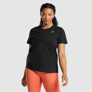 Camiseta Gymshark Entrenamiento Basic Tee Negras | 15UPHGRWL
