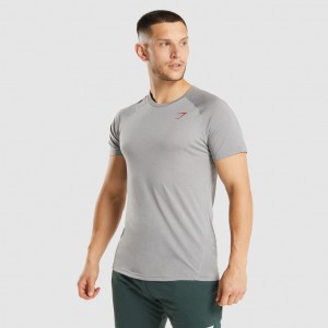 Camiseta Gymshark Hyper Power Gris | 74UGQMCRL