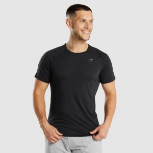 Camiseta Gymshark Hyper Power Negras | 75TGJQUVX
