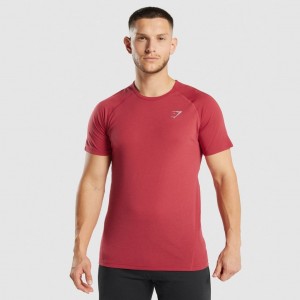 Camiseta Gymshark Hyper Power Rojas | 76CLOJUTQ