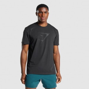 Camiseta Gymshark Sharkhead Infill Negras | 68STJVDFW