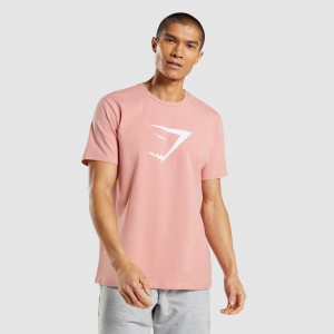 Camiseta Gymshark Sharkhead Infill Rosas | 86YWKXZQF