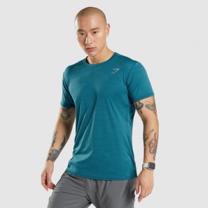 Camiseta Gymshark Speed Teal / Teal Marl | 29RLKJMXE
