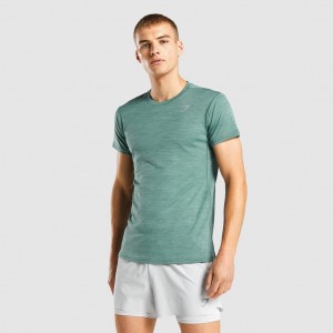 Camiseta Gymshark Speed Verde Oscuro | 15PEXKRMU