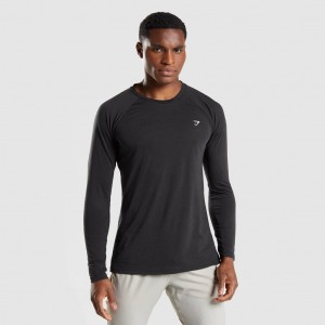 Camiseta Gymshark Studio Long Sleeve Negras | 62VGKLSUM