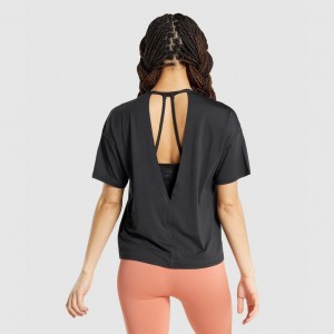 Camiseta Gymshark Studio Negras | 42IJDVFPX