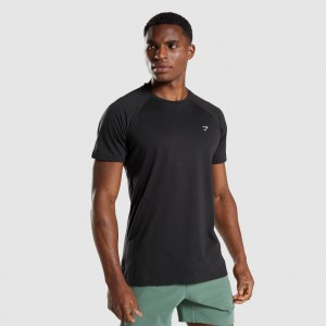 Camiseta Gymshark Studio Negras | 67RUFLHSE