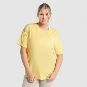 Camiseta Gymshark Whitney Oversized Pollen | 82XPJHMVY