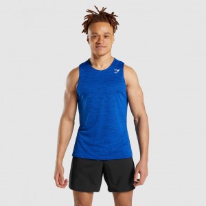 Camiseta Tirantes Gymshark Arrival Marl Azules | 34CPKNIBW